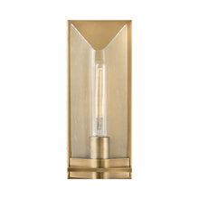 Load image into Gallery viewer, Astoria Bath Wall Light in Heritage Brass.
