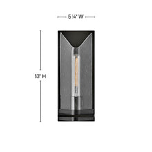 Load image into Gallery viewer, Astoria Bath Wall Lightin in line drawing.
