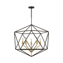 Load image into Gallery viewer, Astrid Chandelier in Large/Metallic Matte Bronze.