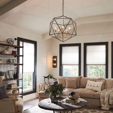 Load image into Gallery viewer, Astrid Chandelier in living room.