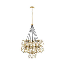 Load image into Gallery viewer, Astrid Multi Tiered Chandelier in Deluxe Gold.