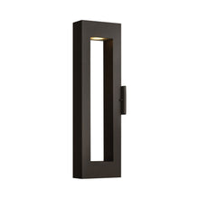 Load image into Gallery viewer, Atlantis Ada Outside Area Led Wall Light in Large/Satin Black.