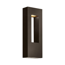 Load image into Gallery viewer, Atlantis Medium Outside Area Led Wall Light in Bronze.