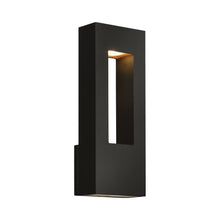 Load image into Gallery viewer, Atlantis Medium Outside Area Led Wall Light in Satin Black.