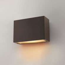 Load image into Gallery viewer, Atlantis Small Outside Area Led Wall Light in Detail.