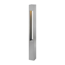 Load image into Gallery viewer, Atlantis Square Bollard in Large/Titanium/incandescent/Led/120V Led.