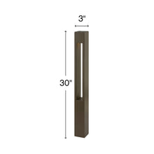 Load image into Gallery viewer, Atlantis Square Bollard - line drawing.