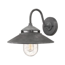 Load image into Gallery viewer, Atwell Outside Area Wall Light in Aged Zinc.
