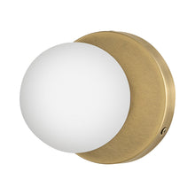 Load image into Gallery viewer, Audrey Bath Wall Light in Heritage Brass.