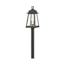 Load image into Gallery viewer, Bainbridge Outside Area Post Light in Oil Rubbed Bronze.