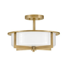Load image into Gallery viewer, Baxley Semi Flush Mount Ceiling Light in Detail.