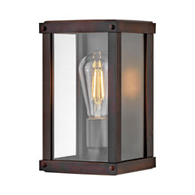 Load image into Gallery viewer, Beckham Outdoor Wall Light in Blackened Copper.