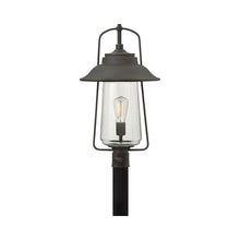 Load image into Gallery viewer, Belden Outside Area Post Light in Oil Rubbed Bronze.