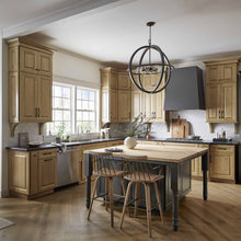 Load image into Gallery viewer, Bodie Chandelier in dining room.