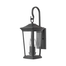 Load image into Gallery viewer, Bromley Outdoor Wall Light in Medium/Museum Black.