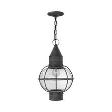 Load image into Gallery viewer, Cape Cod Outdoor Pendant Light in Aged Zinc.
