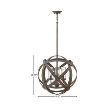 Load image into Gallery viewer, Carson Outside Area Pendant Light - line drawing.