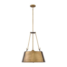Load image into Gallery viewer, Cartwright Drum Pendant Light in Large/Rustic Brass.