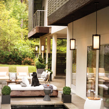 Load image into Gallery viewer, Colfax Outdoor Pendant Light in Outside Area.