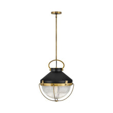 Load image into Gallery viewer, Crew Pendant Light in Medium/Heritage Brass.