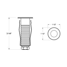Load image into Gallery viewer, Dot Round Led Step Light - line drawing.