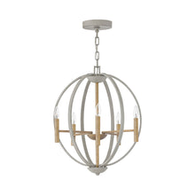 Load image into Gallery viewer, Euclid Chandelier in X-Small/Cement Gray.