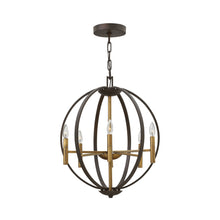 Load image into Gallery viewer, Euclid Chandelier in X-Small/Spanish Bronze.