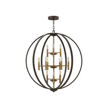 Load image into Gallery viewer, Euclid Chandelier in Medium/Spanish Bronze.