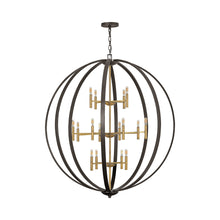 Load image into Gallery viewer, Euclid Chandelier in X-Large/Spanish Bronze.
