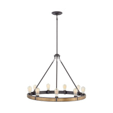 Load image into Gallery viewer, Everett Chandelier in Bronze (9-Light).