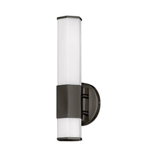 Load image into Gallery viewer, Facet LED Bath Wall Light in Black Oxide.