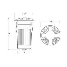 Load image into Gallery viewer, Flare Small LED Well Light - line drawing.