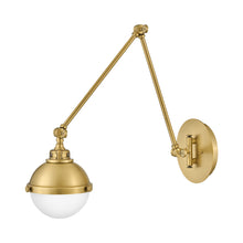 Load image into Gallery viewer, Fletcher Bath Wall Light in Satin Brass (21-Inch).