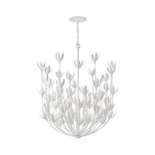 Load image into Gallery viewer, Flora Chandelier in Textured Plaster.