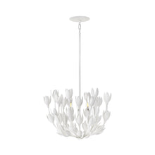 Load image into Gallery viewer, Flora Semi Flush Mount Ceiling Light in Textured Palster.