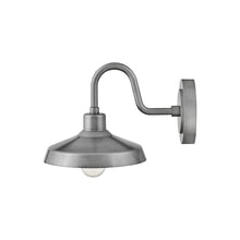 Load image into Gallery viewer, Forge Outdoor Wall Light in Antique Brushed Aluminum (13.5-Inch).