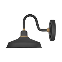 Load image into Gallery viewer, Foundry Outdoor Barn Wall Light in Classic/Textured Black (13.25-Inch).