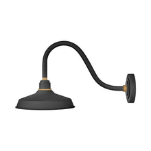 Load image into Gallery viewer, Foundry Outdoor Barn Wall Light in Classic/Textured Black (24-Inch).