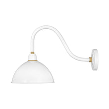 Load image into Gallery viewer, Foundry Outdoor Barn Wall Light in Classic/Gloss White (26-Inch).