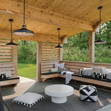 Load image into Gallery viewer, Foundry Outside Area Pendant Barn Light in Outside Area.