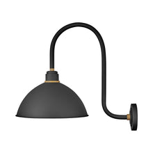 Load image into Gallery viewer, Foundry Outdoor Tall Barn Wall Light in Dome/Large/Textured Black.