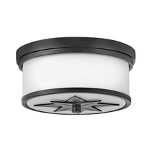 Load image into Gallery viewer, Foyer Montrose Flush Mount Ceiling Light in Black.