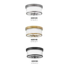Load image into Gallery viewer, Foyer Montrose Flush Mount Ceiling Light in Detail.