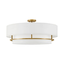 Load image into Gallery viewer, Graham Flush Mount Ceiling Light in Lacquered Brass(30-Inch).