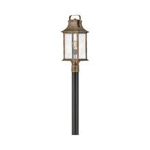 Load image into Gallery viewer, Grant Outside Area Post Lantern Light in Burnished Bronze.