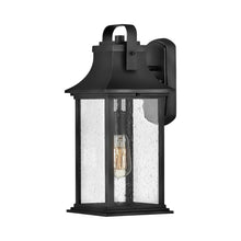 Load image into Gallery viewer, Grant Outside Area Wall Light in Medium/Textured Black.