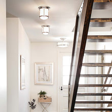 Load image into Gallery viewer, Hadley Flush Mount Ceiling Light in Entryway.