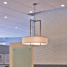 Load image into Gallery viewer, Hampton Drum Pendant Light in living room.