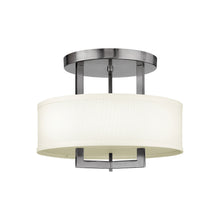 Load image into Gallery viewer, Hampton Semi Flush Ceiling Light in Small/Antique Nickel.