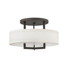Load image into Gallery viewer, Hampton Semi Flush Ceiling Light in Small/Buckeye Bronze.